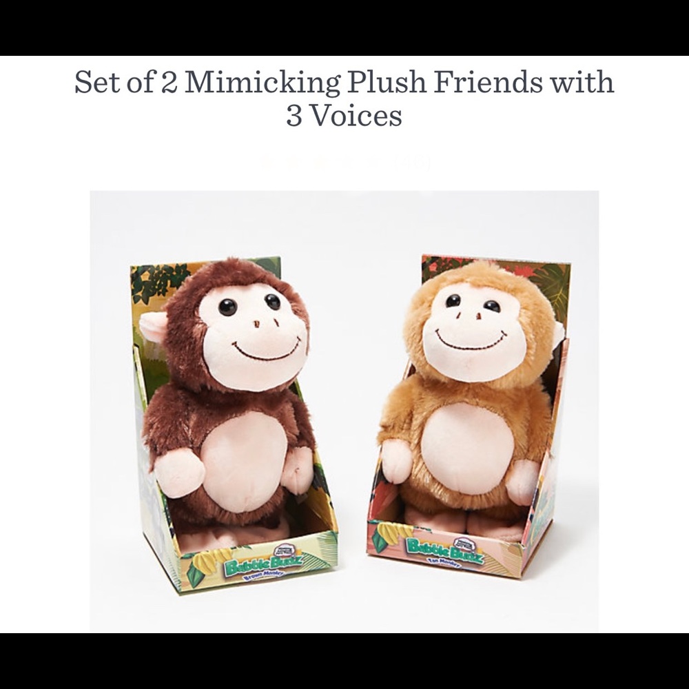 Mimicking Plush Monkeys